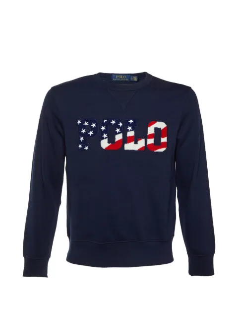 Polo Ralph Lauren Vintage embroidered jersey hoodie Blue 1277134