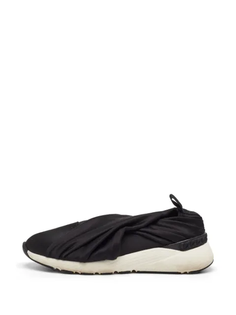 Casadei Vintage draped slip-on sneakers Black 1285668