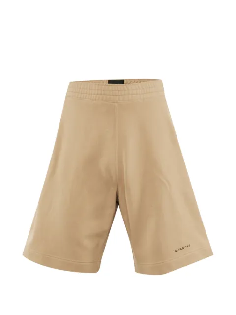 Givenchy Pre-Owned logo-print shorts Neutrals 1241185