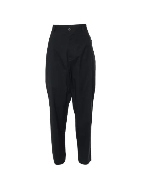 Dolce & Gabbana Pre-Owned pinstriped tapered trousers Black 933143