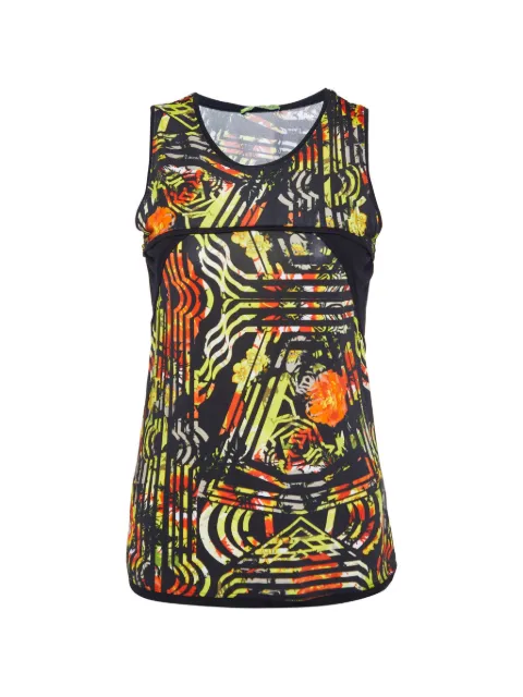 Versace Jeans Couture printed jersey tank top Black 984045