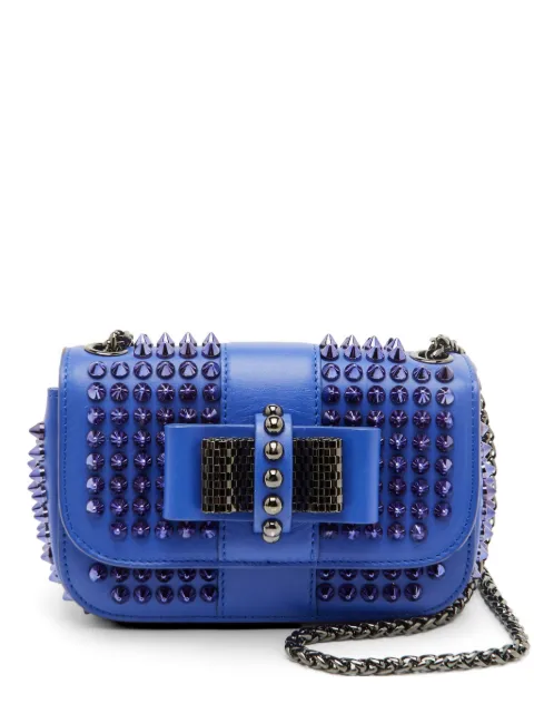Christian Louboutin Pre-Owned mini Sweet Charity spiked cross body bag Blue 1312288