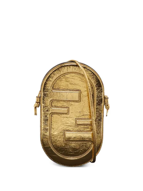 Fendi Pre-Owned O'Lock FF-logo phone pouch Gold 1053934