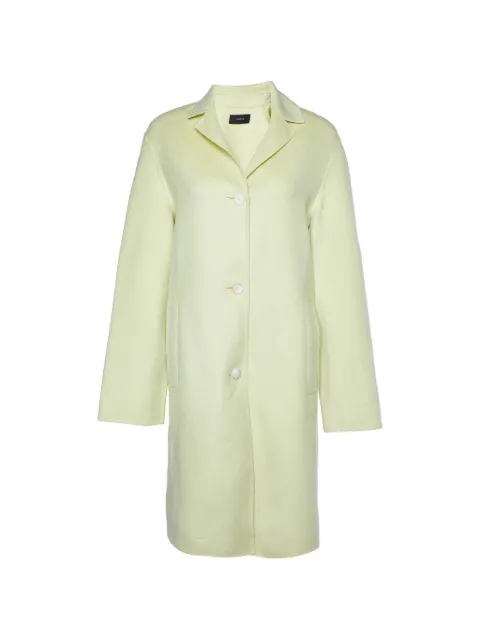 JOSEPH Joseph Lime Yellow Wool & Silk Caia Short Coat XS Green 975847