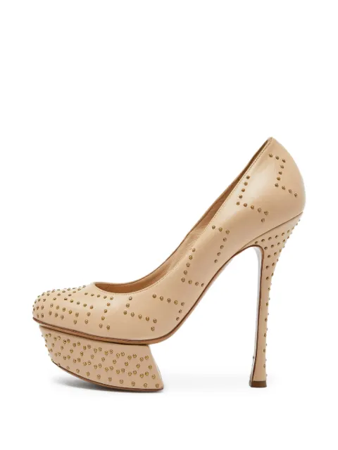 Nicholas Kirkwood studded platform pumps Neutrals 1000255