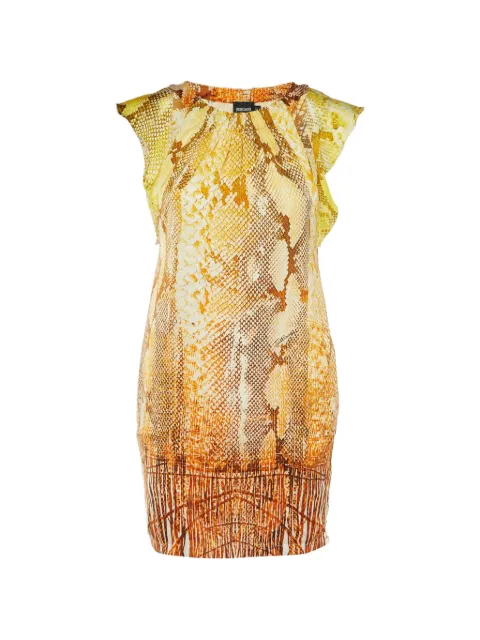 Just Cavalli Vintage georgette mini dress Orange 1224073