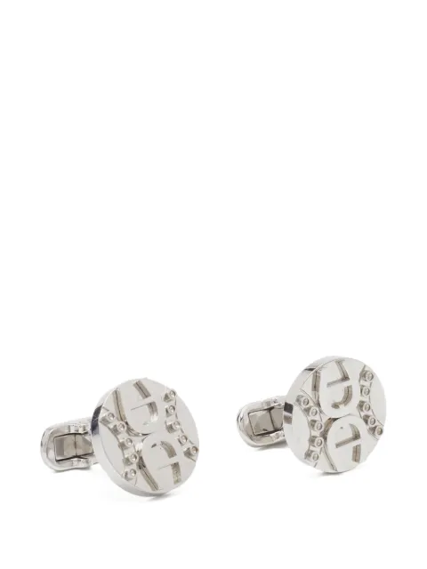 Aigner Kids round logo cufflinks Silver 671756