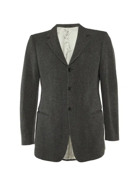 Emporio Armani Pre-Owned pocket single-breasted blazer Grey 1091659