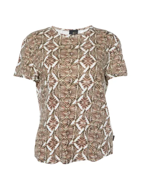 Just Cavalli Vintage printed T-shirt Brown 1001086