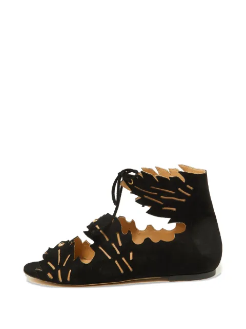 Charlotte Olympia Eve Leaf sandals Black 1001095