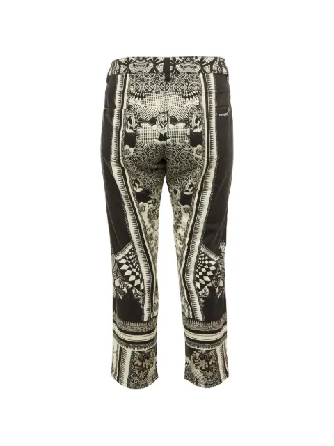 Roberto Cavalli Vintage floral-print cropped jeans Black 1220263