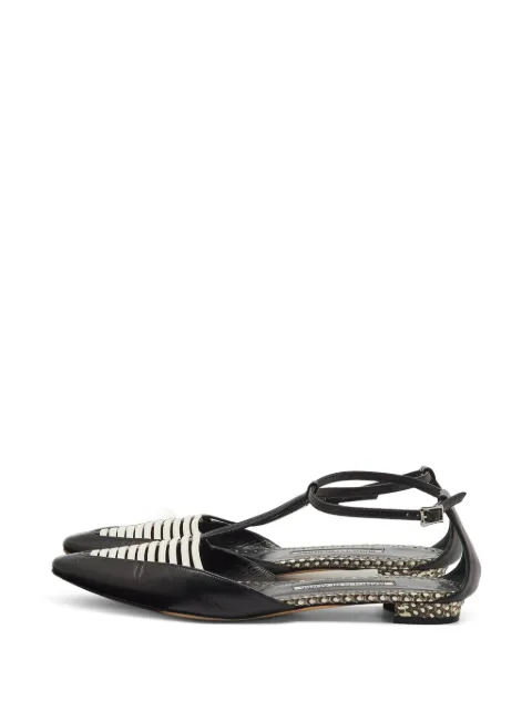 Manolo Blahnik Carolyne strappy leather sandals Black 1233167
