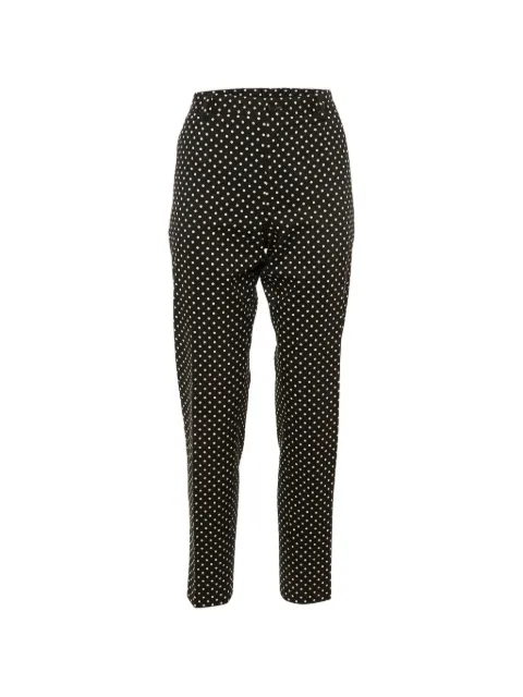 Dolce & Gabbana Pre-Owned polka dot trousers Black 1209390