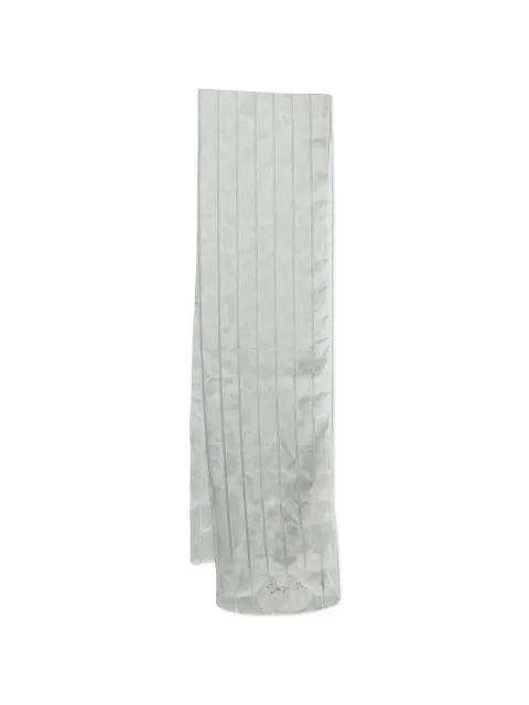 Giorgio Armani Pre-Owned stripe pattern scarf Grey 1079883