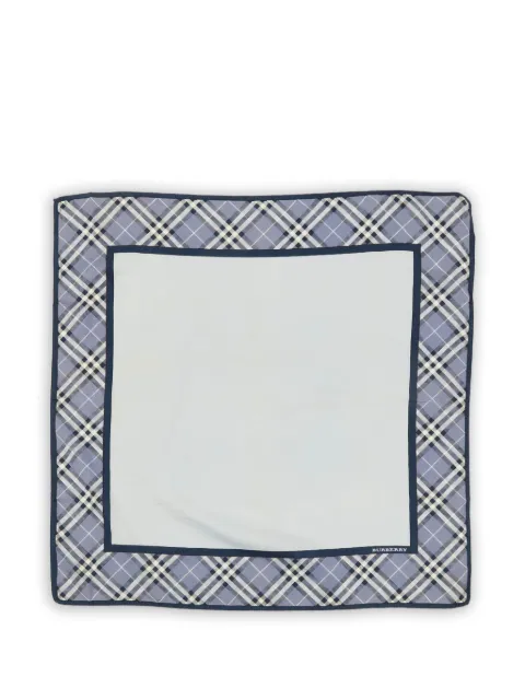 Burberry Pre-Owned checked cotton handkerchief Blue 1240776