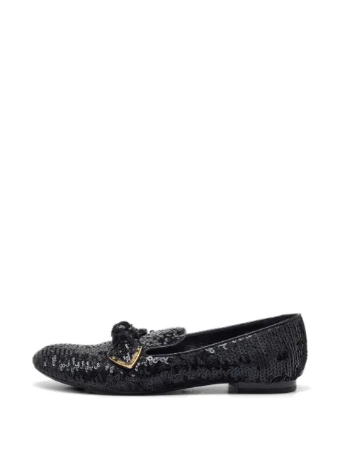 Louis Vuitton Pre-Owned Amulet loafers Black 1112618