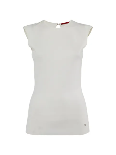 Carolina Herrera Vintage open-back knit top White 1175746