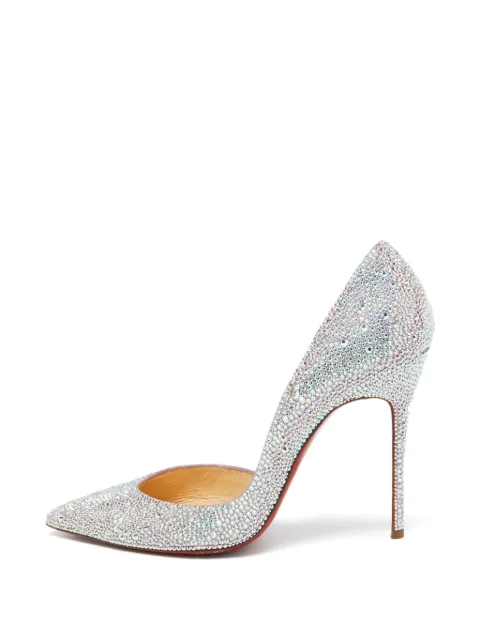 Christian Louboutin Pre-Owned Iriza Strass pumps Silver 1076537
