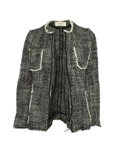 Marni Pre-Owned 2009 knitted patch-pocket jacket Black 1191924