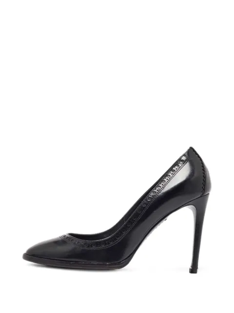Burberry Pre-Owned leather brogue pumps Black 1054409