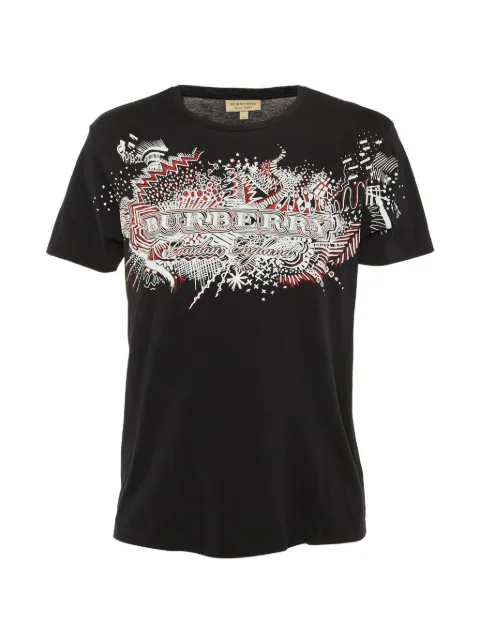 Burberry Pre-Owned graphic-print T-shirt Black 1224623