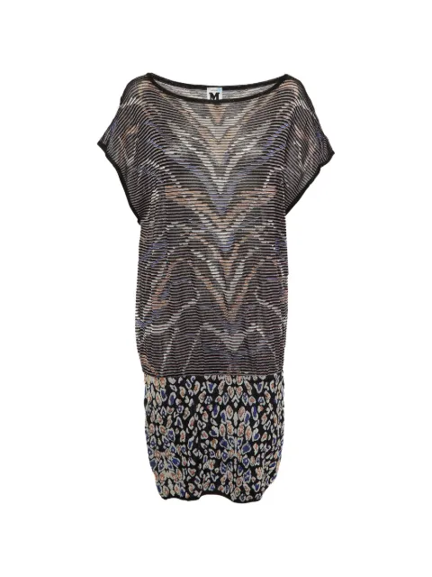 Missoni Pre-Owned patterned midi dress Black 1149658
