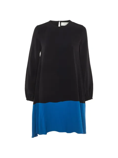 Victoria Victoria Beckham two-tone long-sleeve mini dress Black 1233201