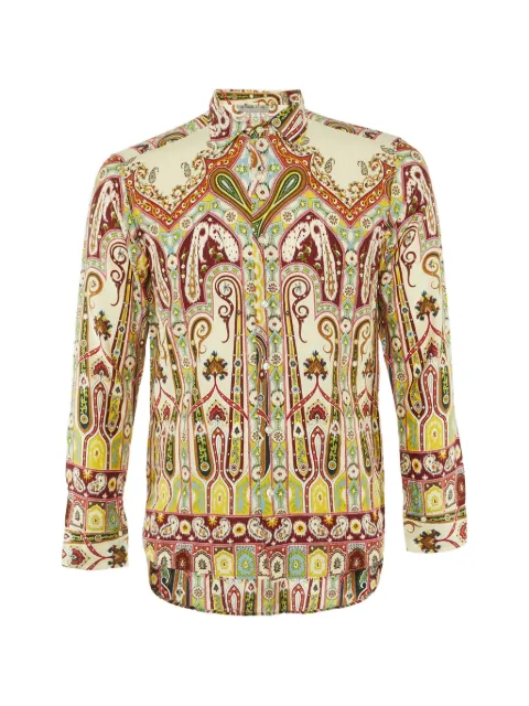 Etro Pre-Owned paisley-print long-sleeve shirt Neutrals 1240339