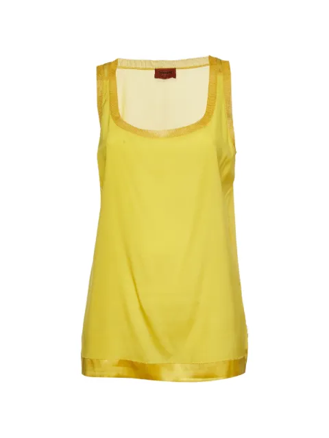 Missoni Pre-Owned scoop-neck tank top Yellow 1286554