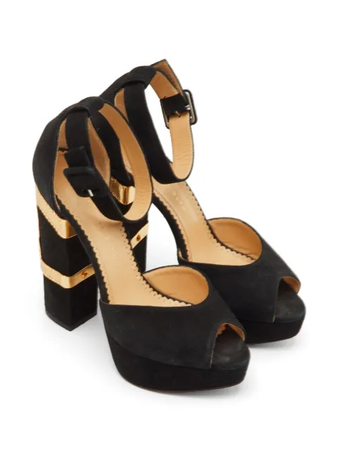 Charlotte Olympia embellished ankle-strap sandals Black 1267006