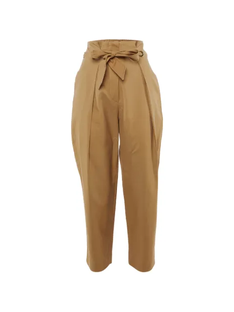 Max Mara paper-bag waist trousers Brown 1244876