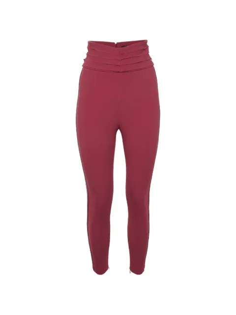 Elisabetta Franchi high-waisted crepe trousers Pink 1194726