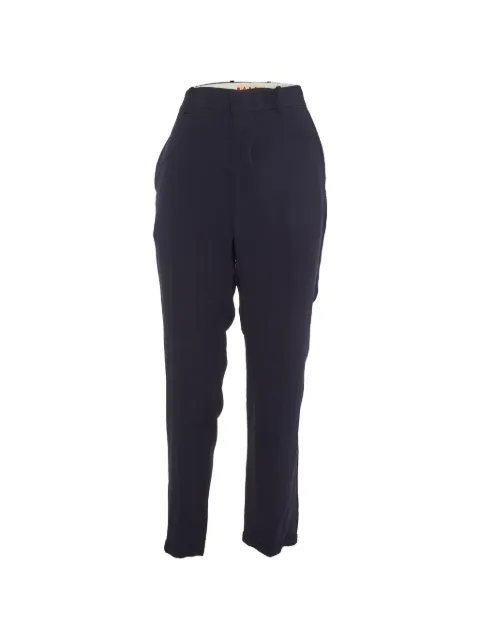 Marni Pre-Owned crepe tapered-leg trousers Blue 1152162