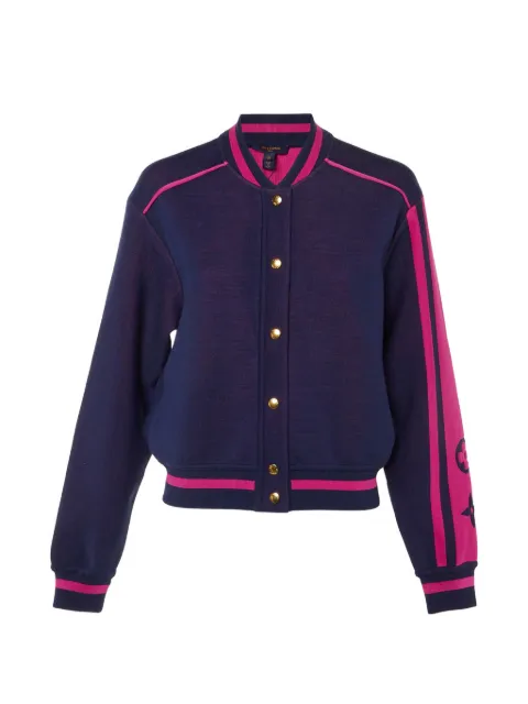Louis Vuitton Pre-Owned Monogram bomber jacket Blue 1209984