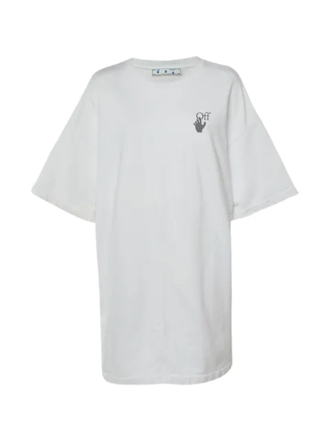 Off-White Pre-Owned Arrow-print T-shirt mini dress White 1268537