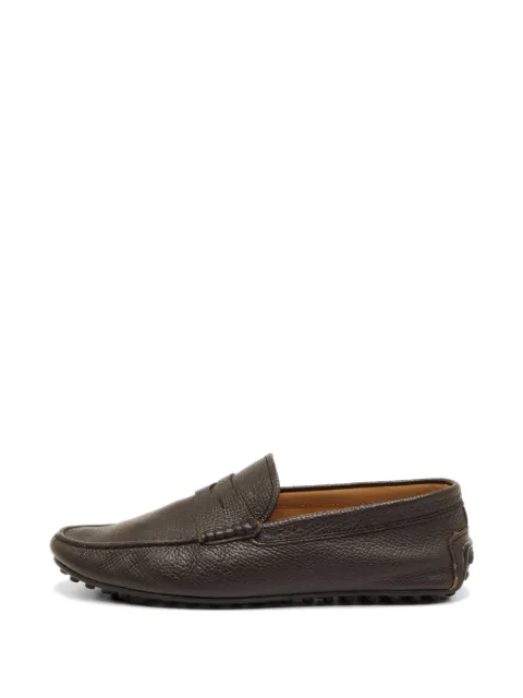 Tod's Vintage slip-on leather loafers Brown 1257466