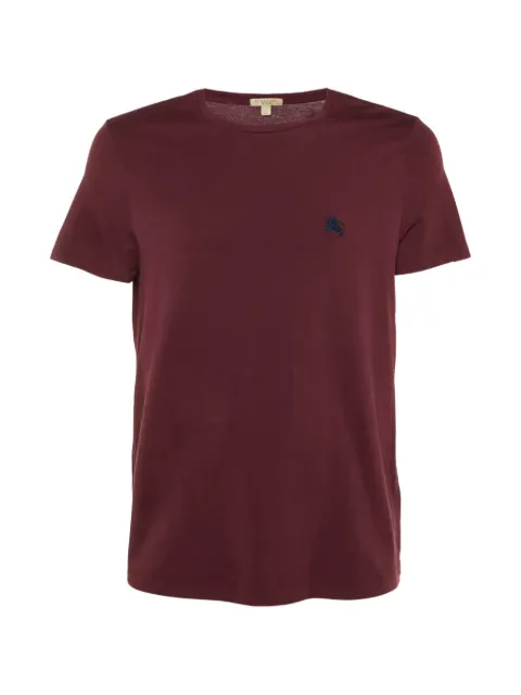 Burberry Pre-Owned embroidered-logo crew-neck T-shirt Red 1232497