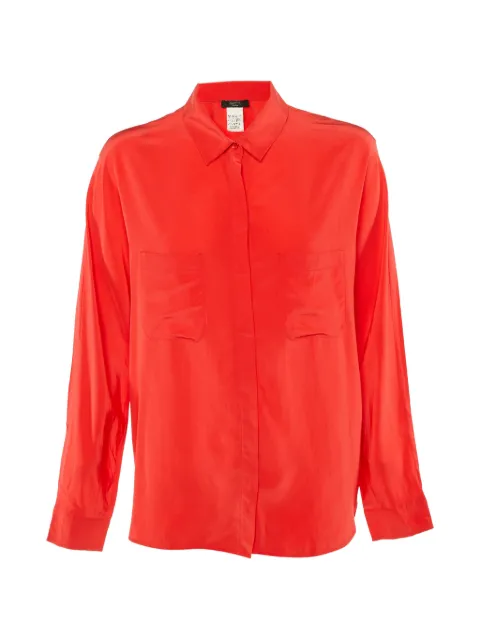 Weekend Max Mara button-front silk blouse Red 1240260