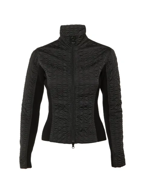 Giorgio Armani Pre-Owned knit-panel jacket Black 1264145