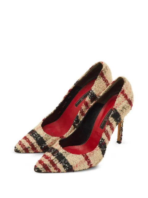Carolina Herrera Vintage check tweed pumps Neutrals 1295727