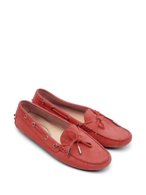 Tod's Vintage Gommino leather loafers Red 1302247
