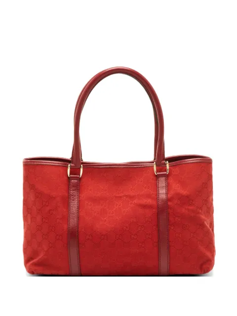 Gucci Pre-Owned GG canvas tote bag Red 1299648