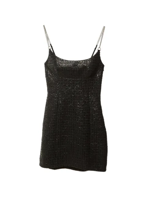 Pre-Owned Alexander Wang chain-strap textured mini dress Black 1300690