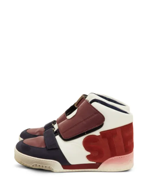 Stella McCartney Pre-Owned touch-strap high-top sneakers Red 1263125