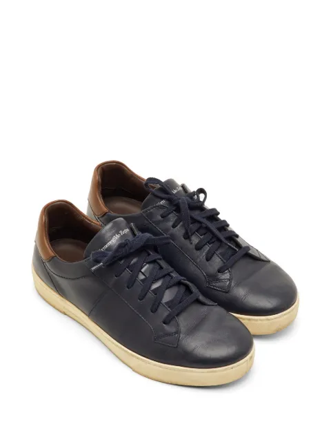 Ermenegildo Zegna Vintage leather sneakers Blue 1302551