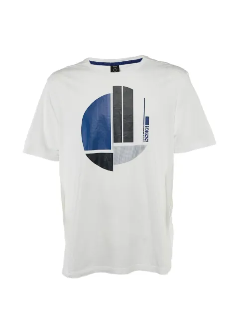 BOSS printed cotton T-shirt White 1236725