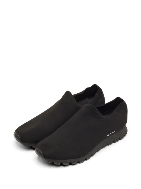 Prada Pre-Owned slip-on sneakers Black 1252499