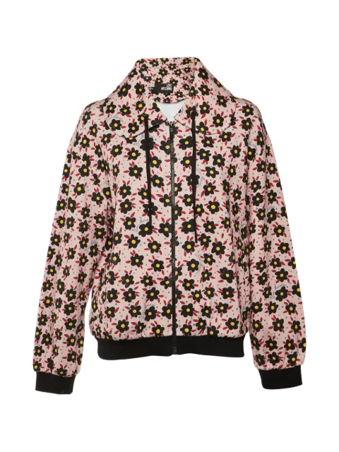 Love Moschino floral-print zip-up jacket Pink 1293955