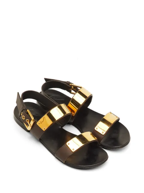 Giuseppe Zanotti Vintage Jason flat sandals Brown 1273895