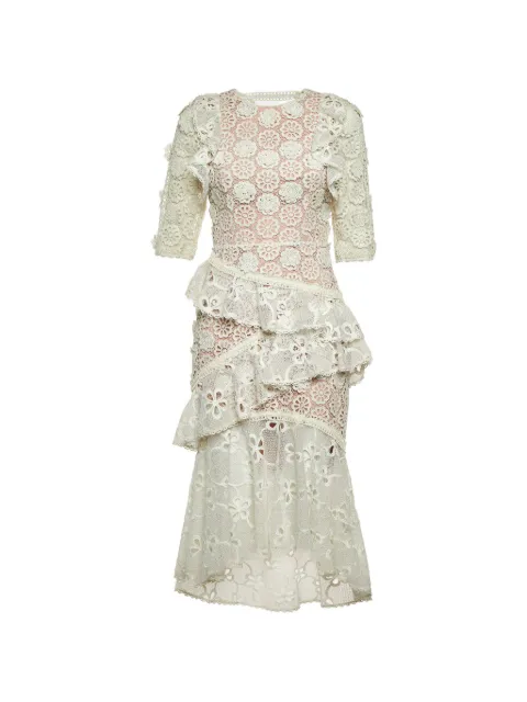 Alaïa Pre-Owned Mikaela midi dress White 1286887